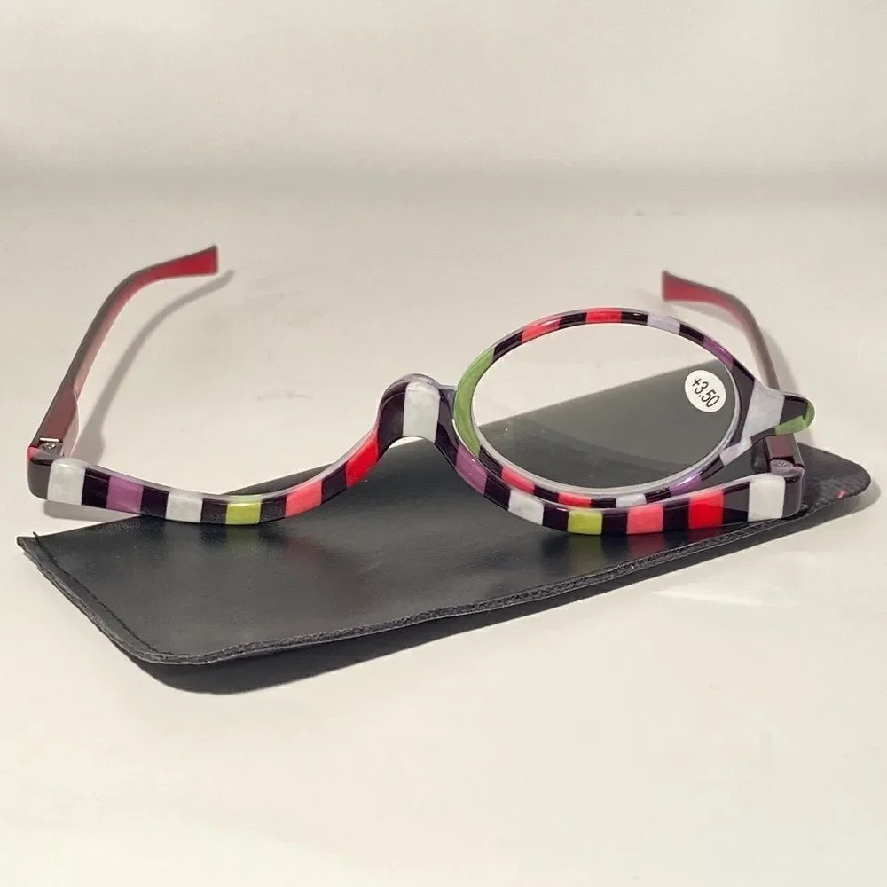 1006 Makeup Cosmetic 3.50 Flip Magnifying Glasses For Precision Application NWT